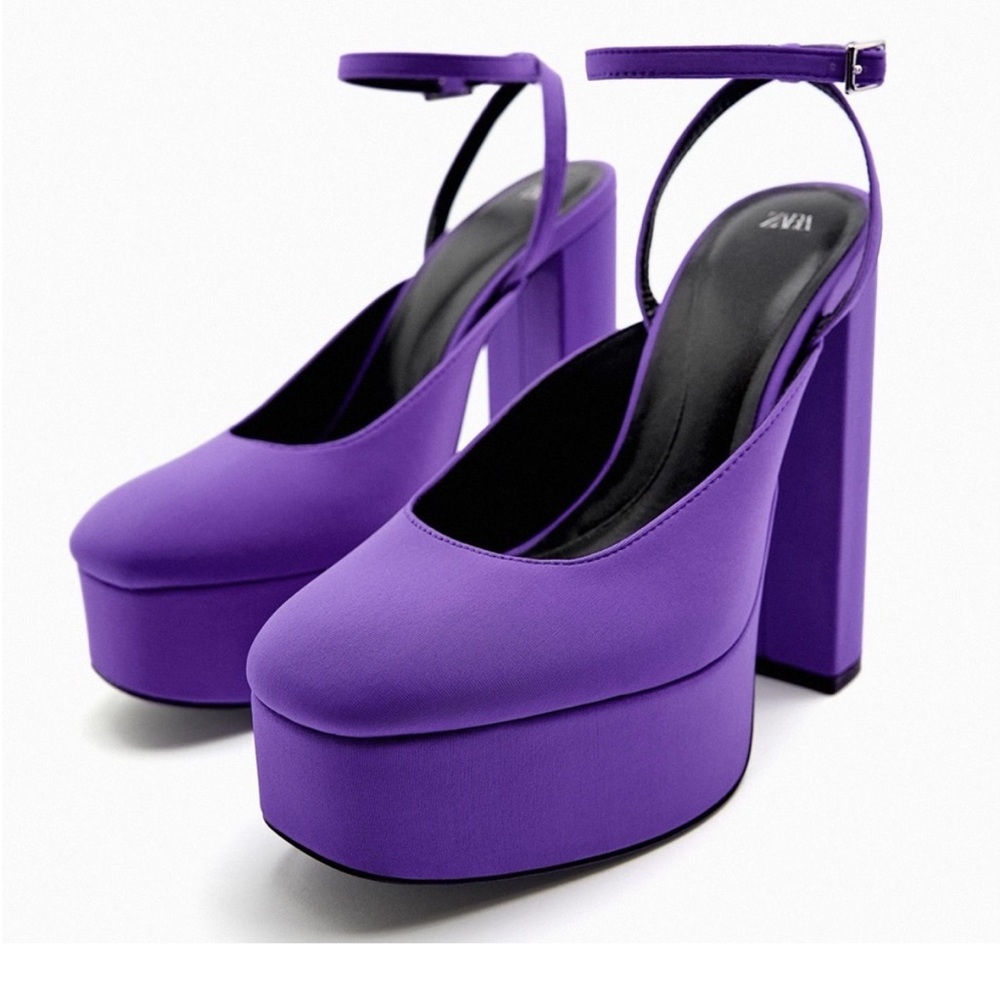 Zara chunky platform heels - size 6.5